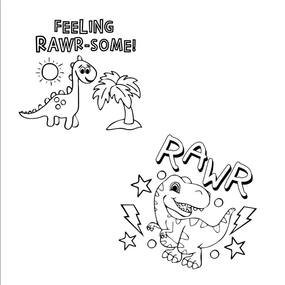 Kid’s Coloring Shirt with Markers - Multiple Designs Available! - Picture 16 of 16